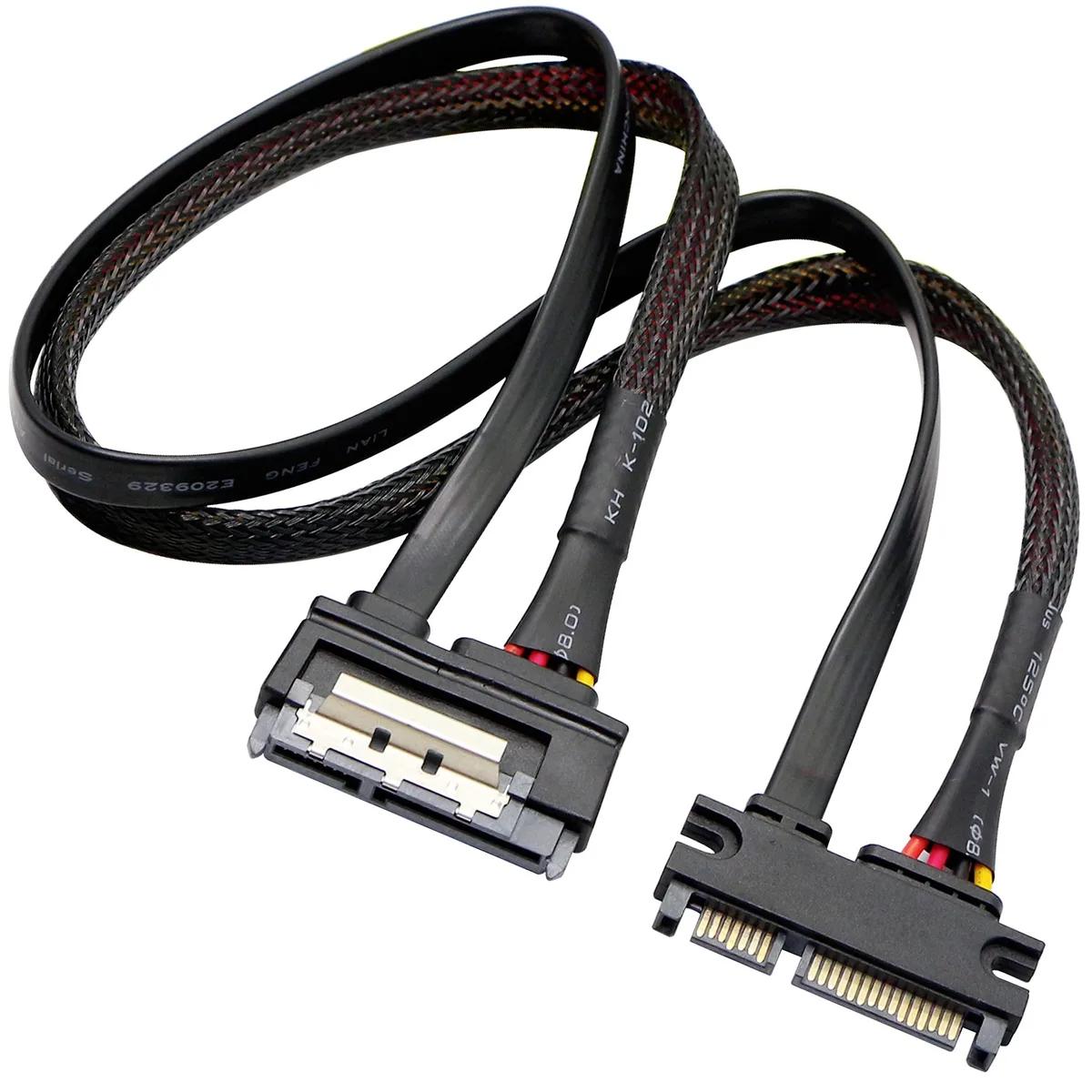 BUCIER BUCIER 22 Pin SATA Male to Female Data Power Cable 50cm — product photo