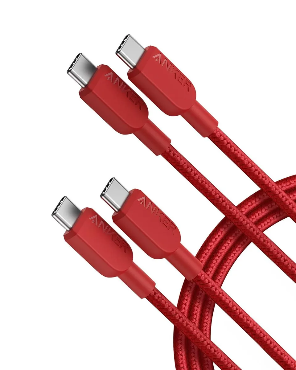 Chopmate Chopmate USB-C to USB-C Cable 6 ft 2-Pack Red — product photo
