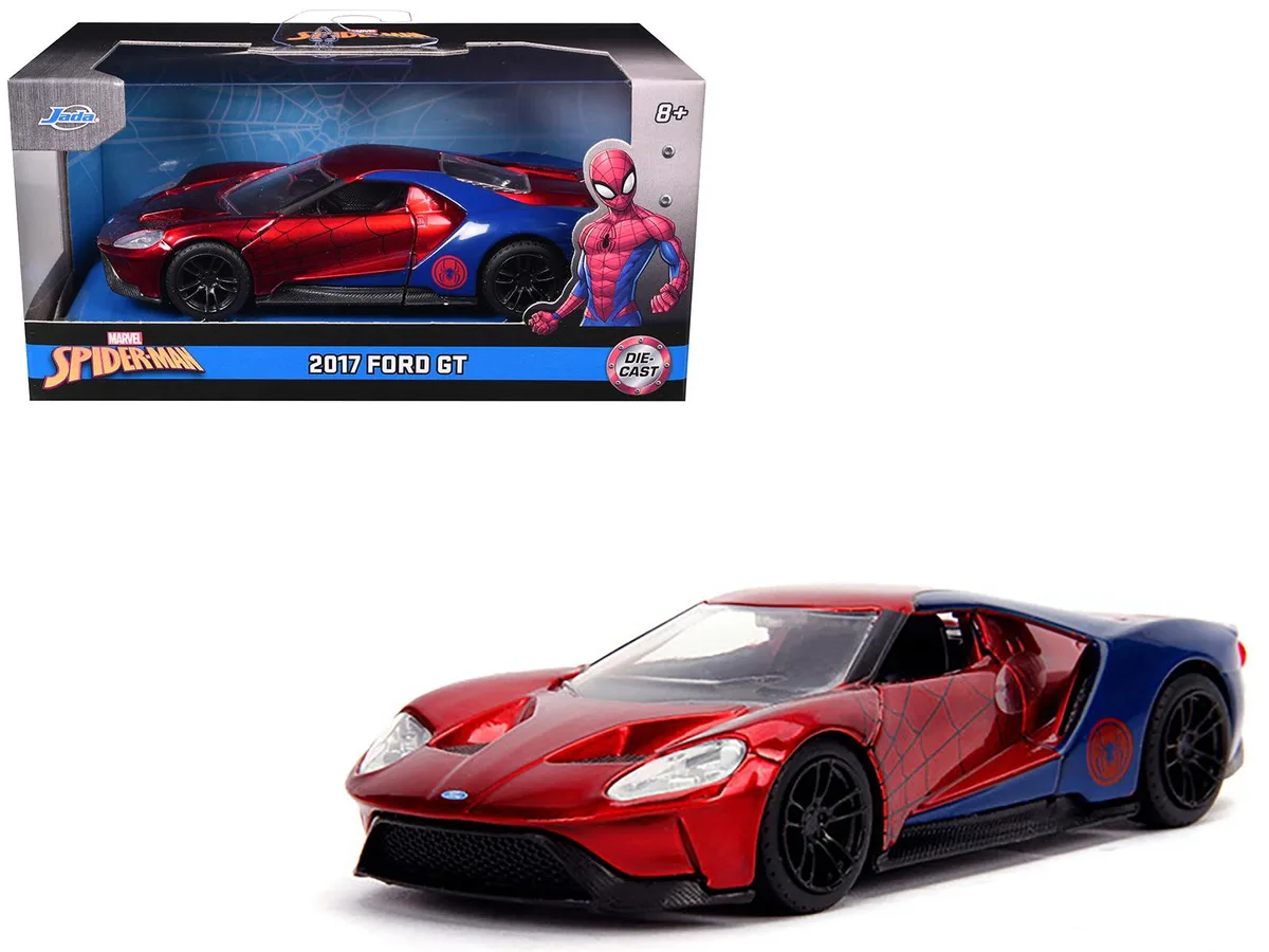 Jada Jada 2017 Ford GT Spider-Man Marvel 1/32 Diecast Car 5.25 in — product photo