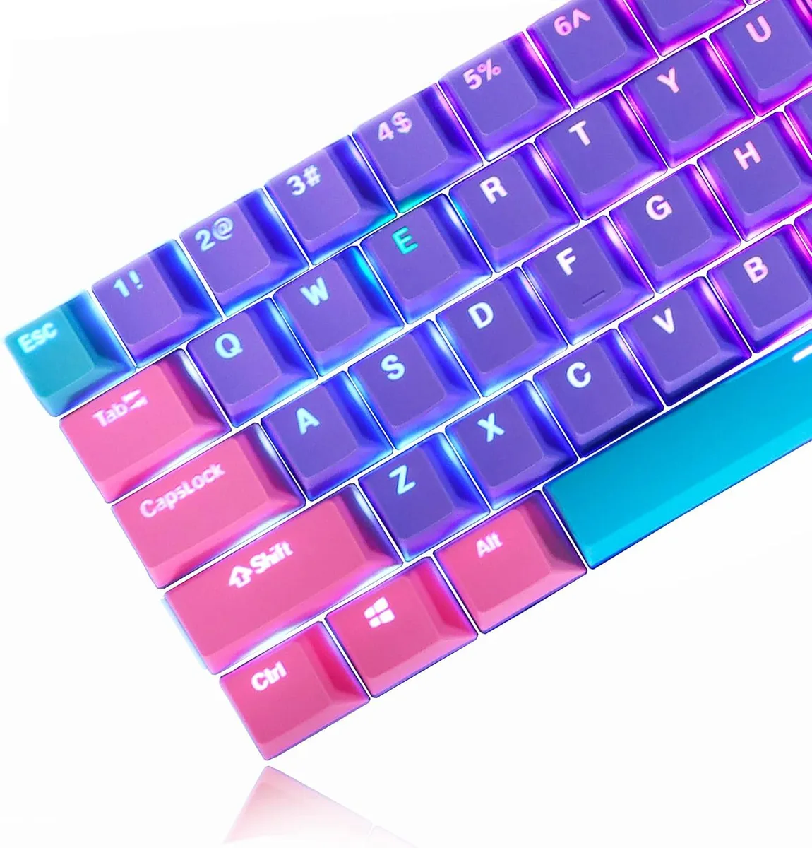 usbroway usbroway 104-Key PBT Keycap Set Violet 60% 87 100 MX — product photo