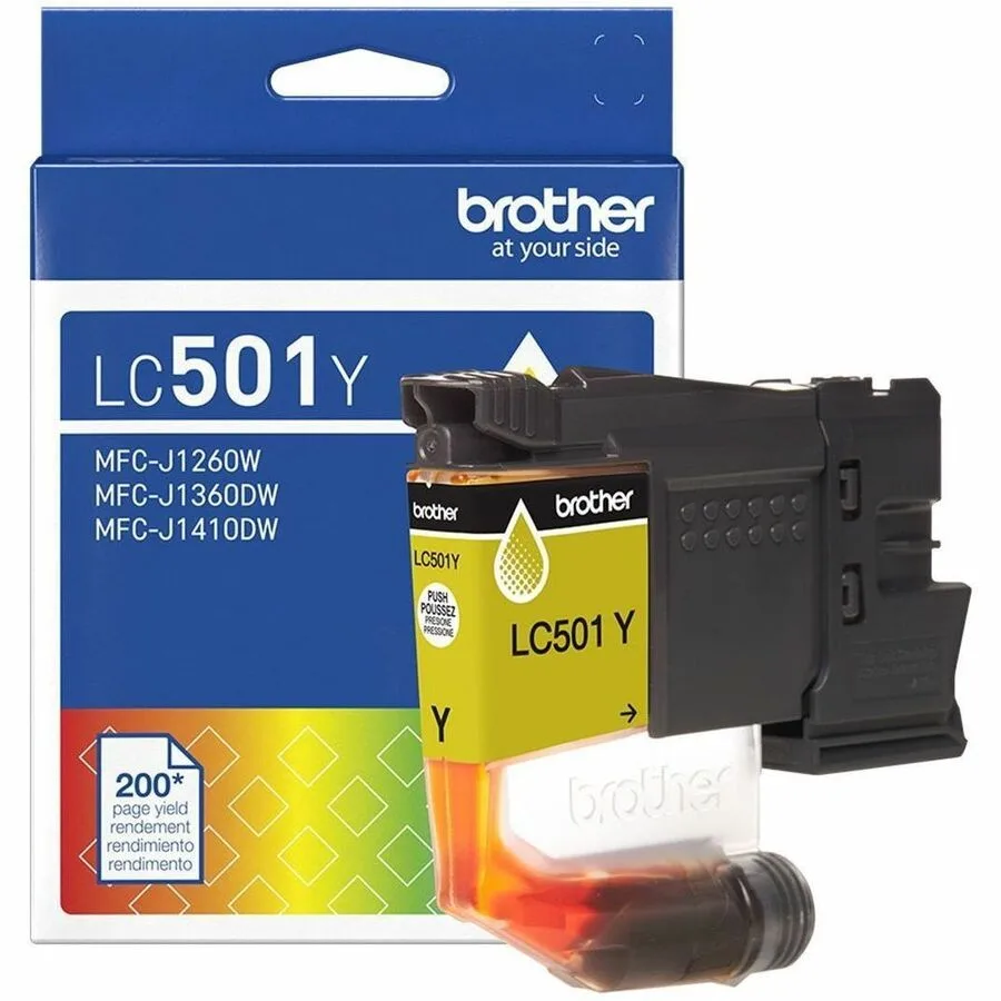 Brother Brother LC501Y Yellow Ink Cartridge (genuine brands) — product photo