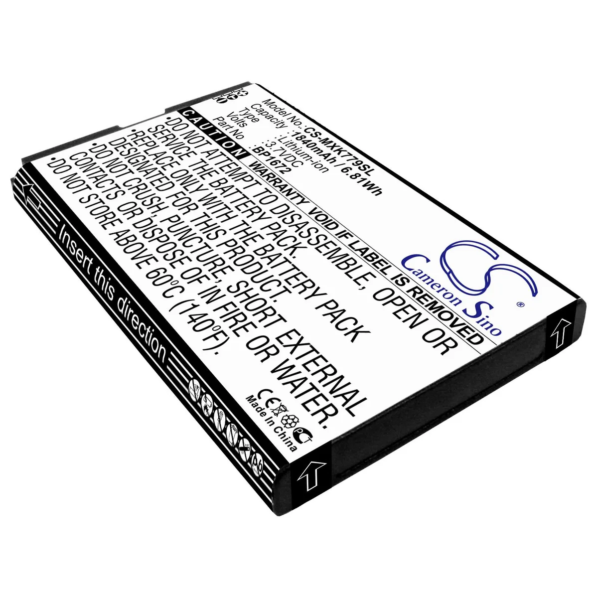 Cameron & Co Cameron & Co DS-CS-MXK779SL cell phone battery 3.7 V 1.84 Ah — product photo