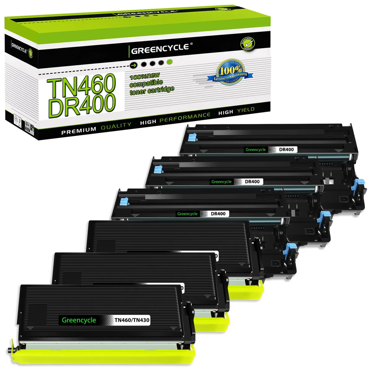 GREENCYCLE GREENCYCLE TN460 DR400 Toner &amp; Drum Set 3 Pack — product photo