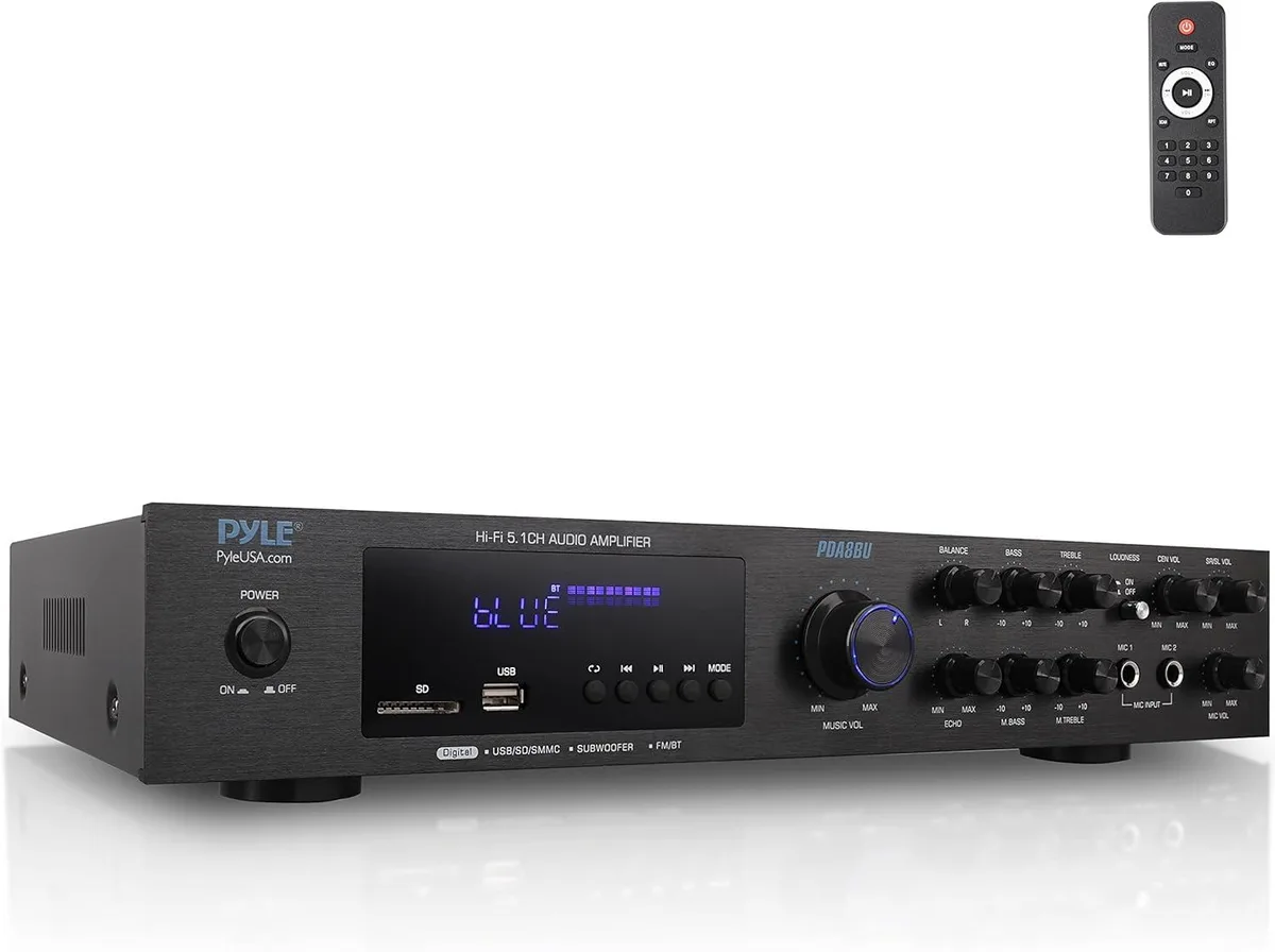 Pyle Pyle PDA8BU 5.1 Channel Amplifier 35W Bluetooth 5.0 — product photo
