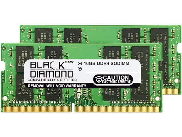 Black Diamond Memory Black Diamond Memory BD16GX23200MQN25 32GB (2 x 16GB) DDR4 3200 laptop RAM — product photo