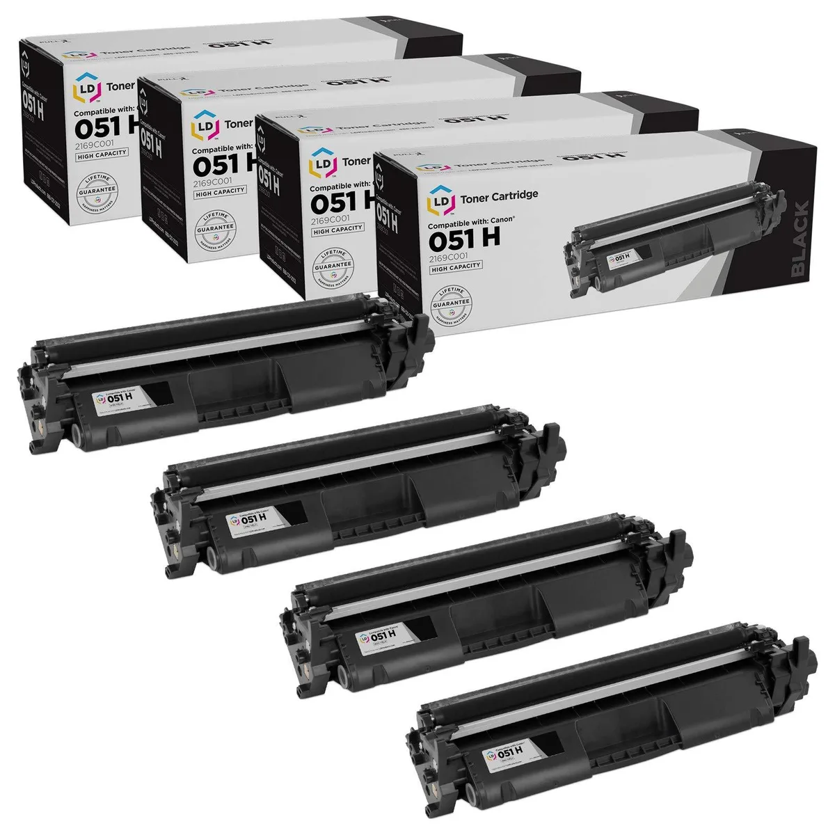 LD Products LD Products Compatible Toner Cartridge 051 2168C001 Black 4-Pack — product photo