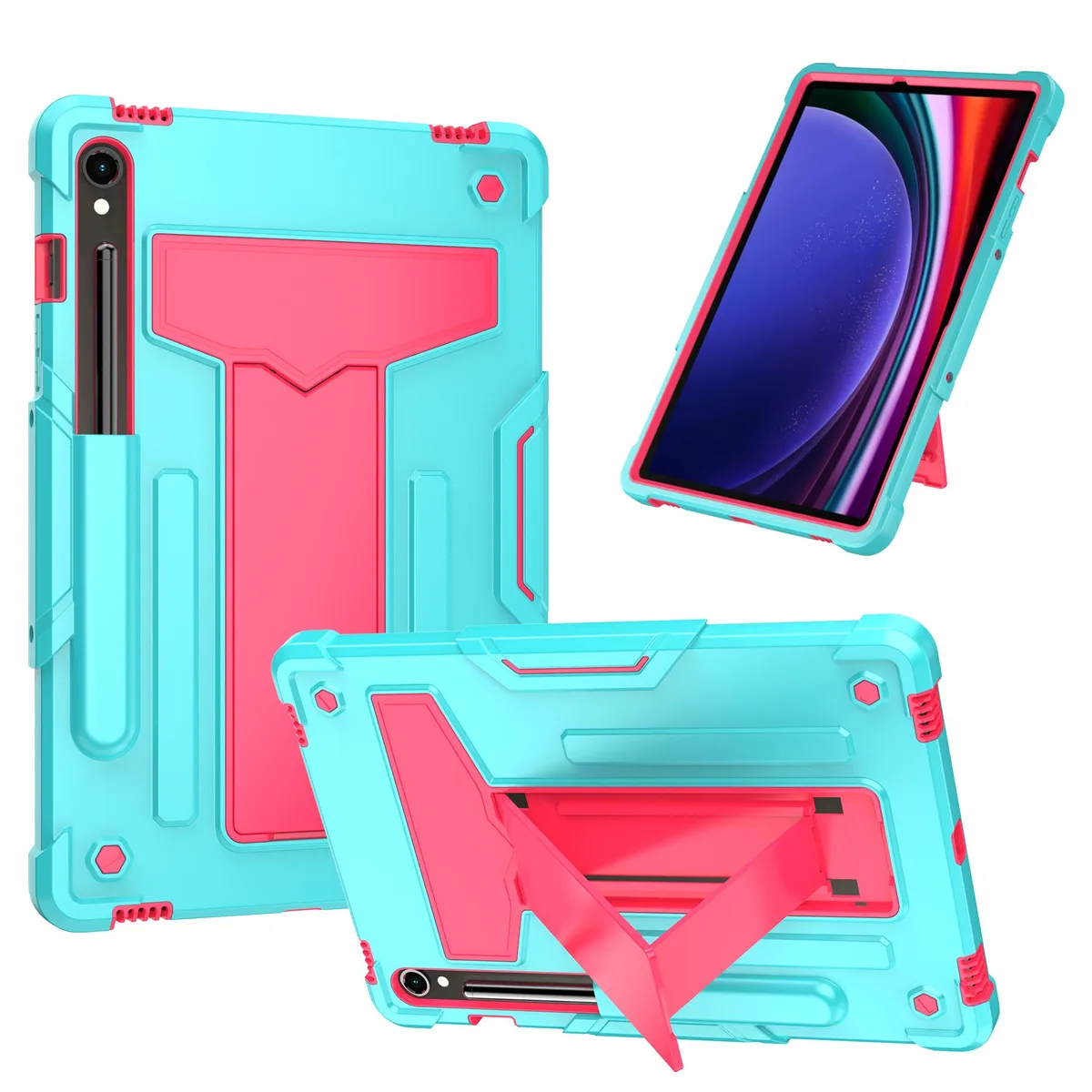 anicestore anicestore SM-X400/SM-X406B Hybrid Case 10.9" Teal/Pink accessory — product photo