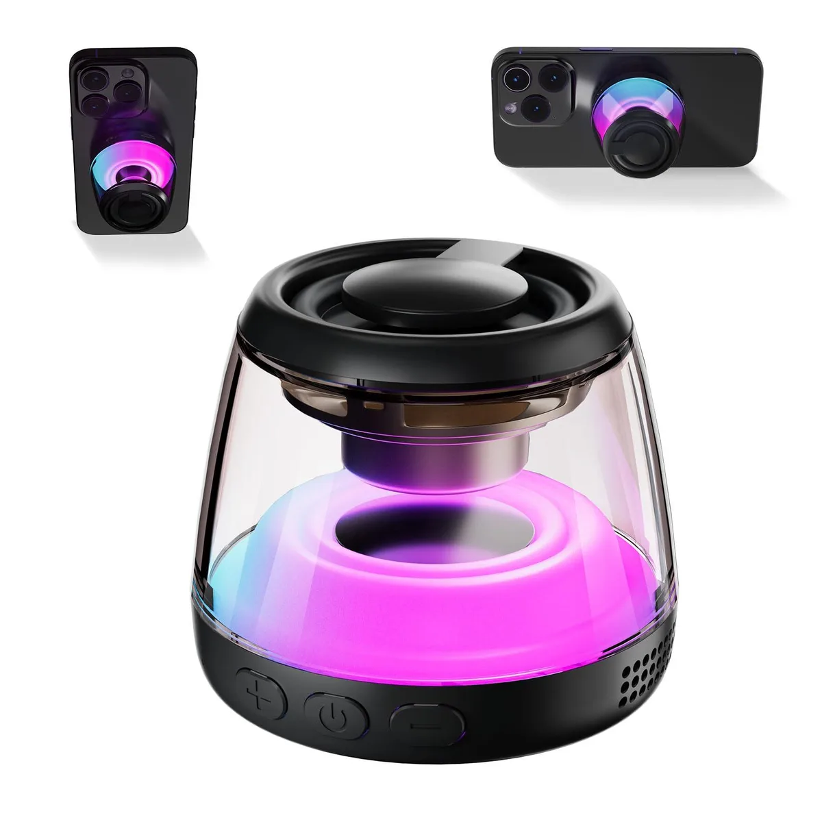 aipidmaga M2 Magnetic Bluetooth Speaker 5W IPX5 Black — product photo