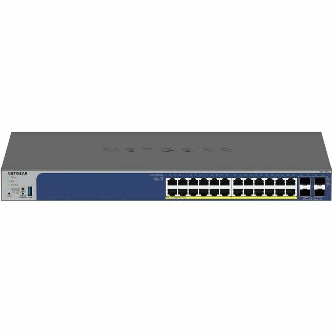 Netgear Inc. Netgear Inc. GS728TXP-300NAS 24-port PoE+ Smart network switch with 4×10G SFP+ — product photo
