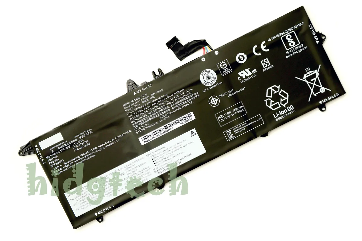 Beisite Beisite 11.52V 55Wh/57Wh laptop battery for ThinkPad T490s T495s T14s — product photo