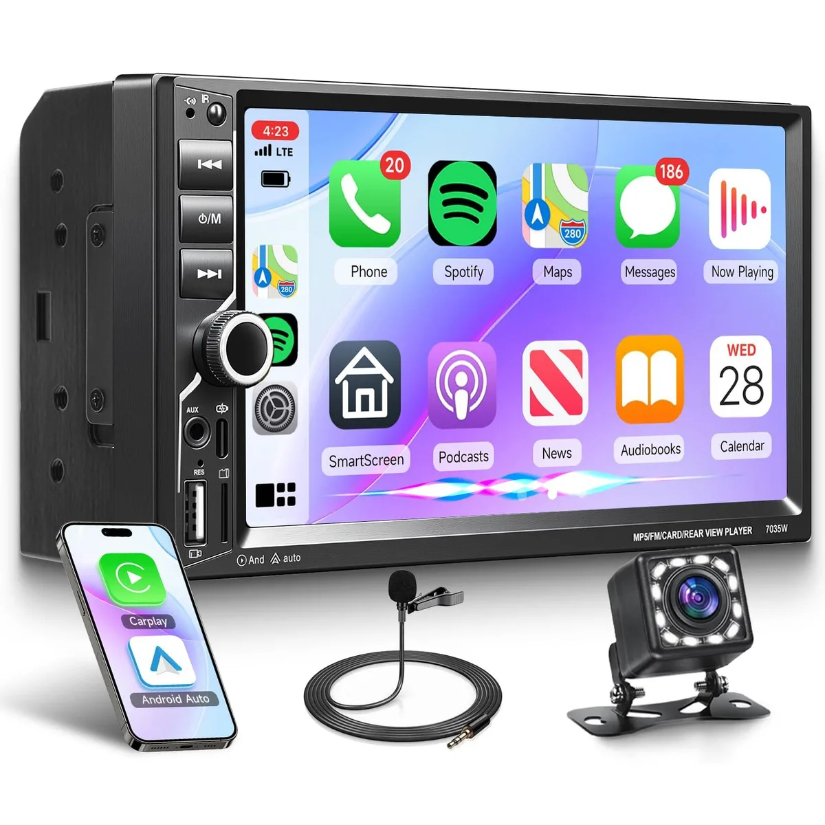 BOSS AUDIO 7018B 1/2 DIN Wireless Receiver 45W 7" 1024x600 — product photo