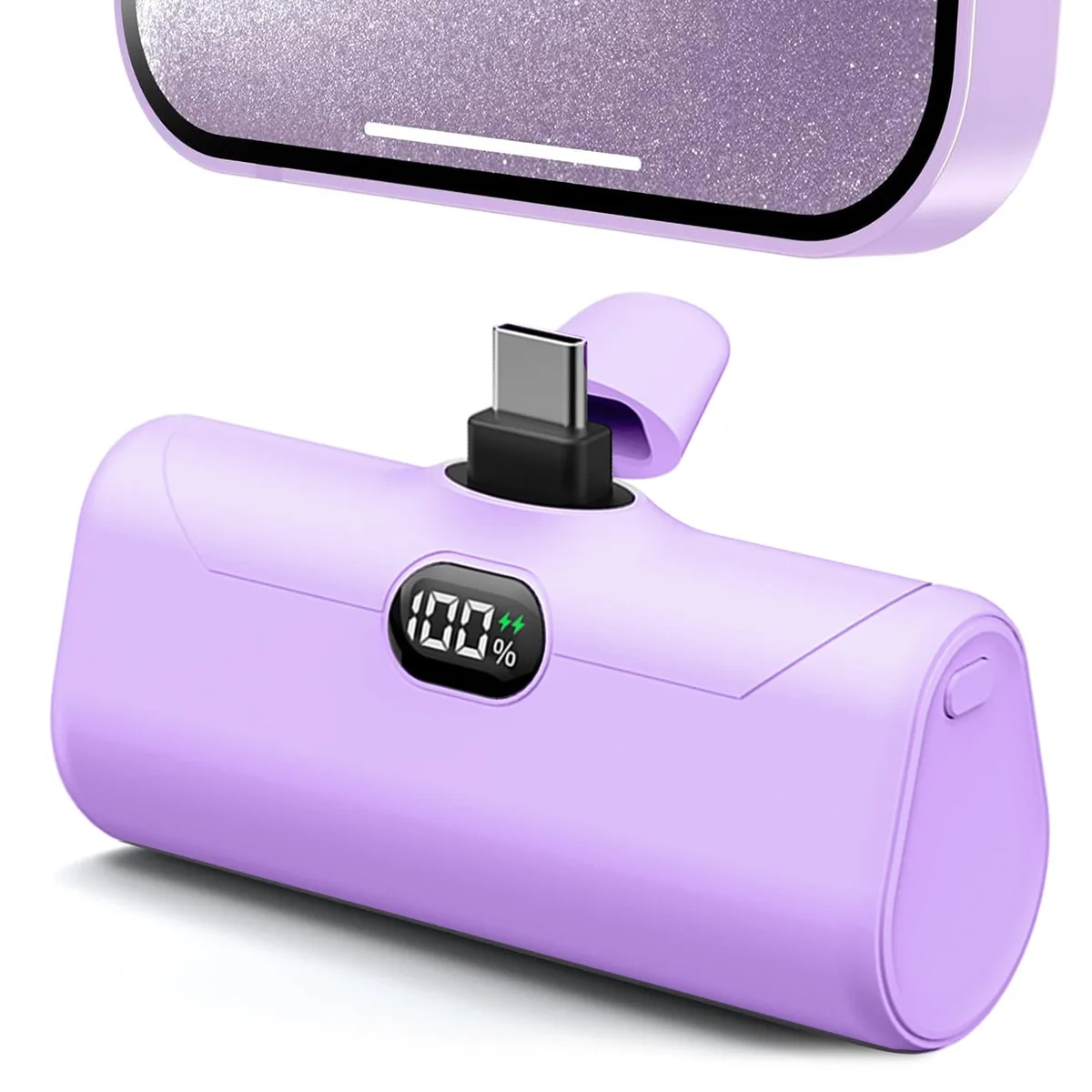 L.LYFOVR AE001 5000mAh power bank Purple — product photo