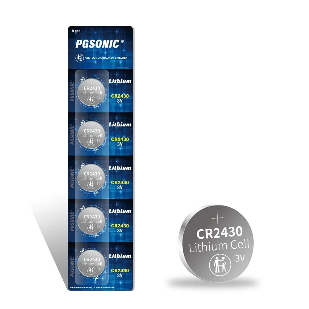 No Sew No Sew CR2430 3 V lithium standard battery 5 pack — product photo