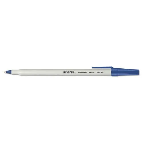 Universal Business Supply Universal Business Supply UNV27411 Ballpoint Pen Blue Medium Dozen — product photo