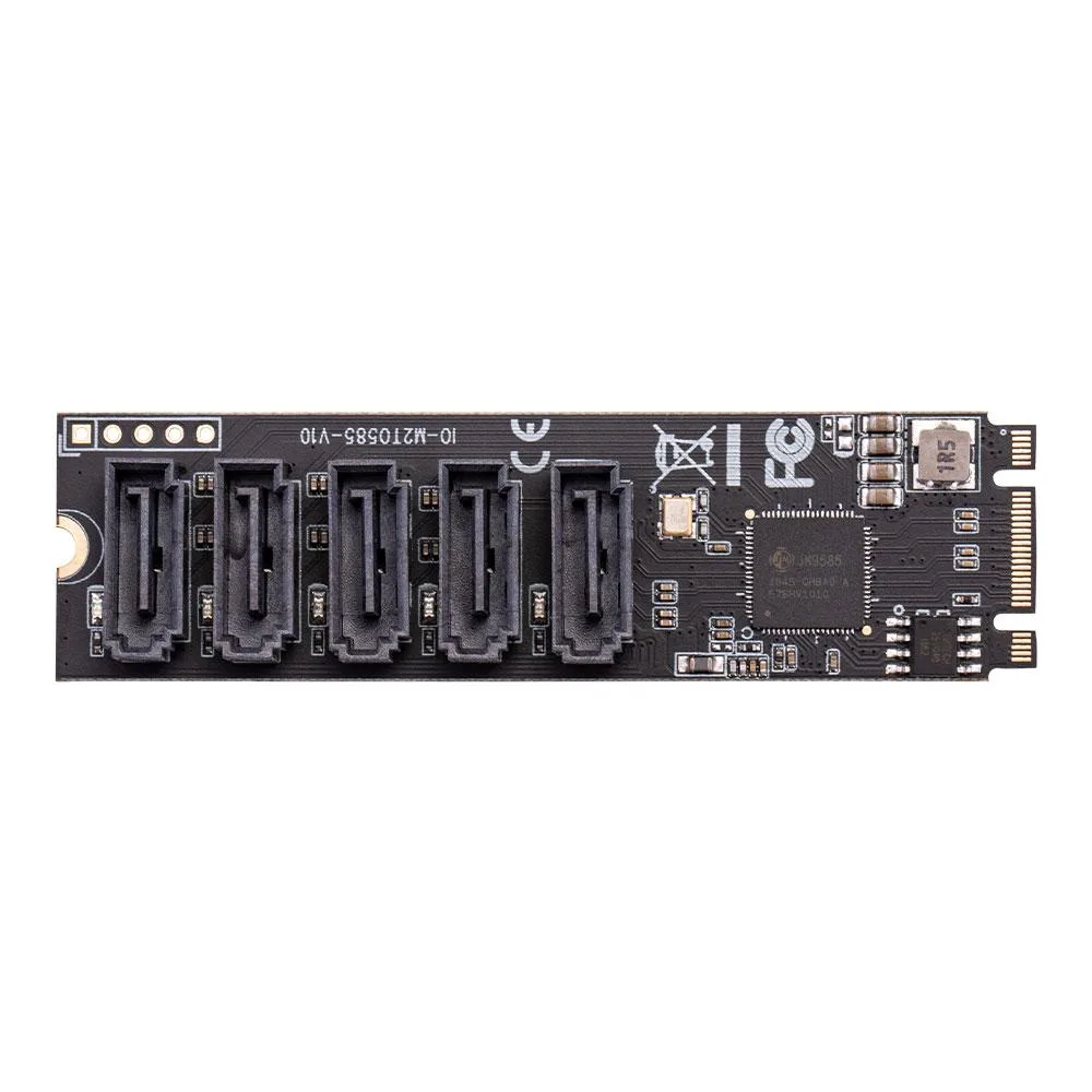 Lemonra Lemonra 5 Port Non-RAID SATA III 6GB/s JMB585 adapter card — product photo