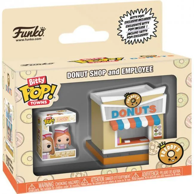 Funko Funko 93094 Bitty POP Towns Donut Shop &amp; Employee action figure — product photo