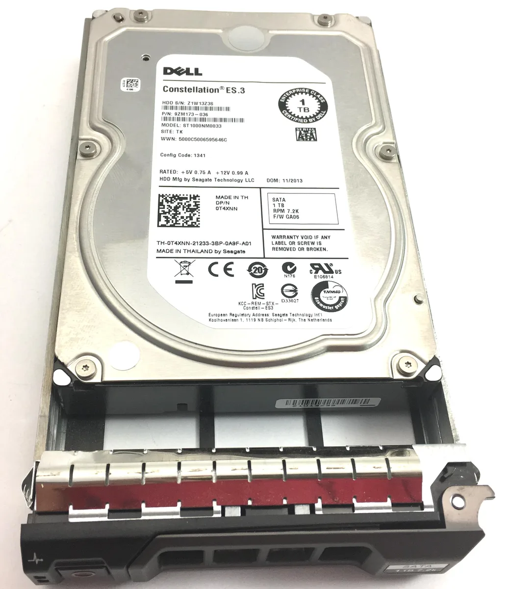 DELL DELL T4XNN 1 TB 7200 rpm 3.5" SATA internal hard drive — product photo
