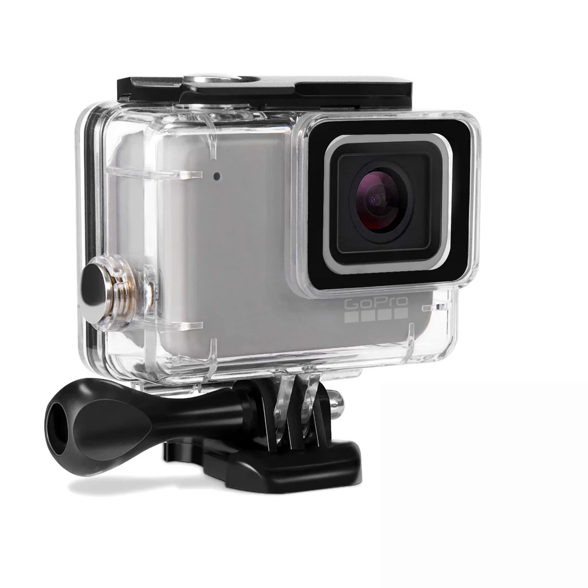 Werleo Werleo Waterproof Housing Case for GoPro Hero 7 White/Silver with Quick Release Mount 45m — product photo