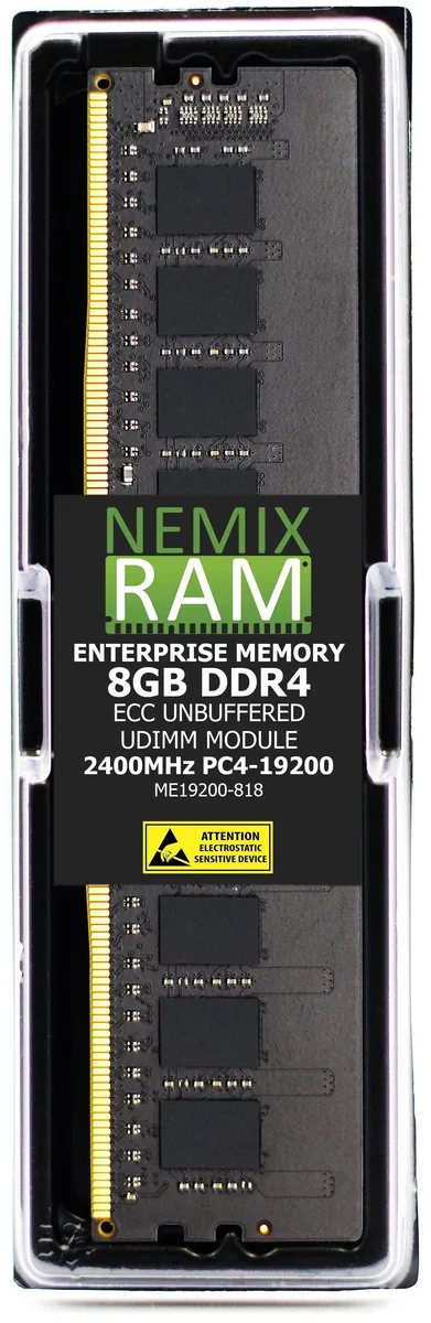 NEMIX RAM NEMIX RAM 8GB DDR4 2400MHz ECC UDIMM 1Rx8 1.2V 288-PIN — product photo
