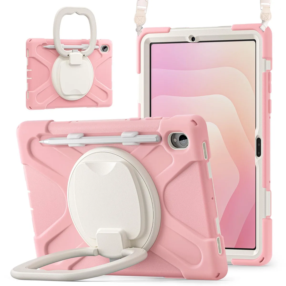 Timoom Timoom Rugged Silicone Cover 11" Pink 360° Kickstand Strap S Pen Holder Tab S11 2025 — product photo