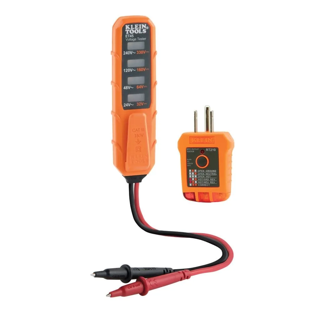  Klein Tools ET45VP Test Kit with GFCI and AC/DC Voltage — product photo