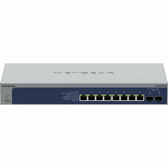 Netgear Inc. Netgear Inc. XS508TM-100NAS 8-port 10G Smart network switch — product photo