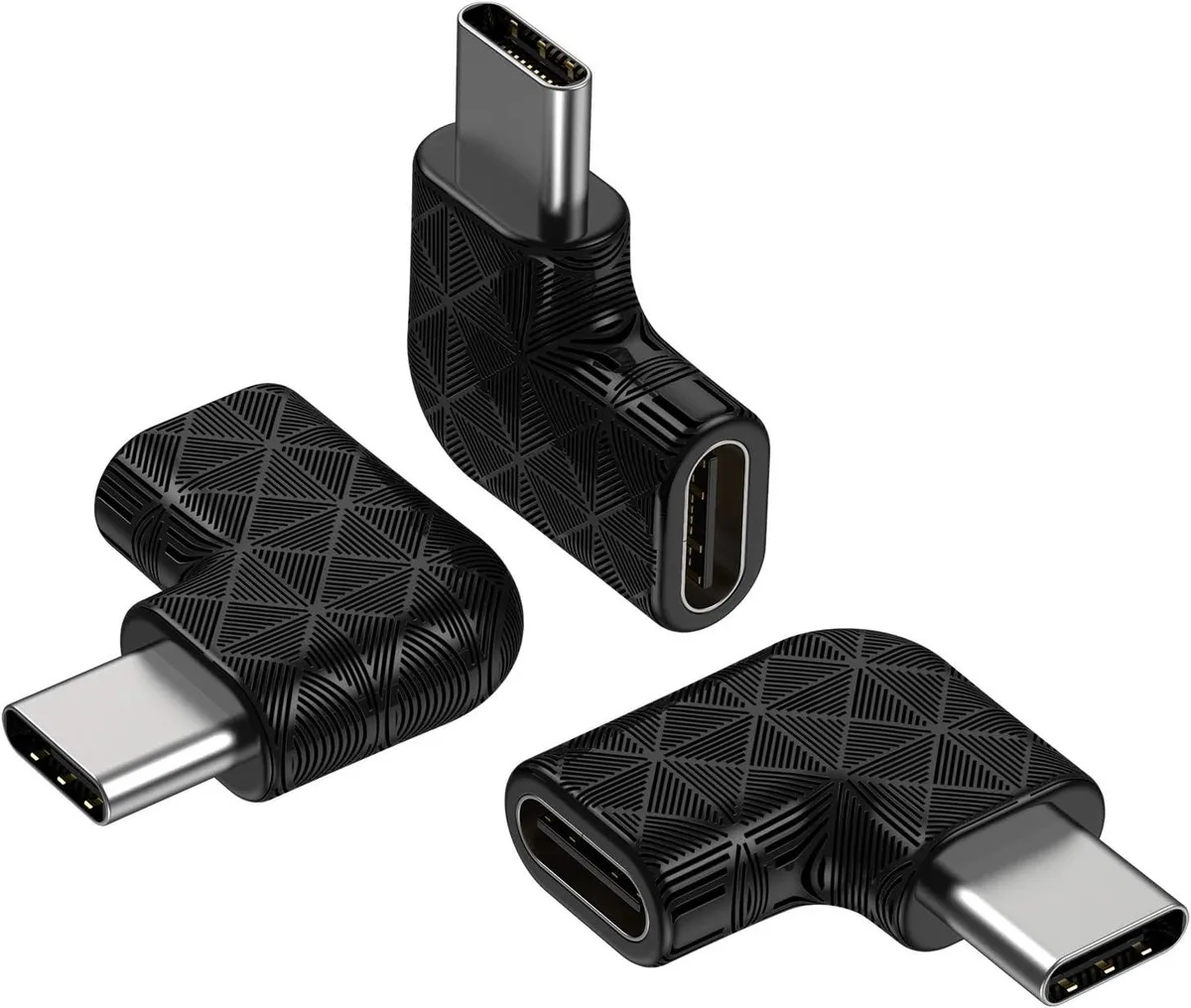 Brainwavz Brainwavz USB C Right Angle Adapter 90 Degree 3 Pack — product photo