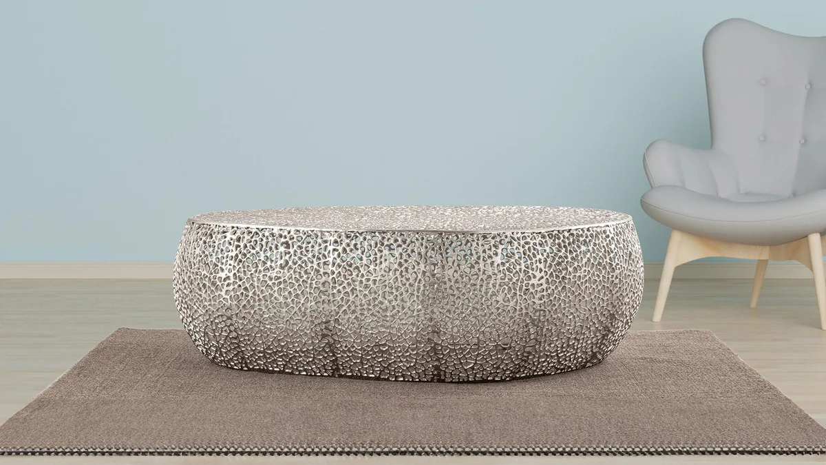 tuphen tuphen T3601-50 Oval Coffee Table Silver — product photo