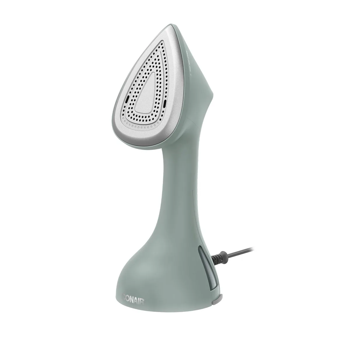 White 2-in-1 iron steamer with aluminum soleplate and detachable water tank
