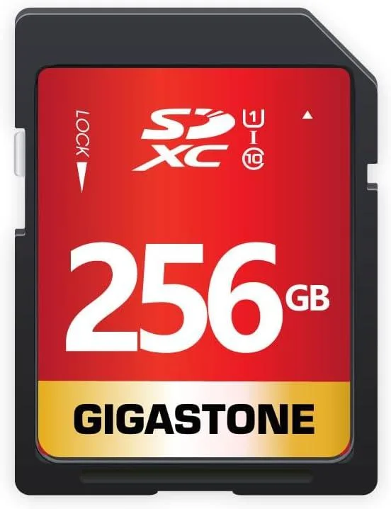 Gigastone Corporation Gigastone Corporation 256GB SDXC UHS-I U1 Class 10 memory card — product photo