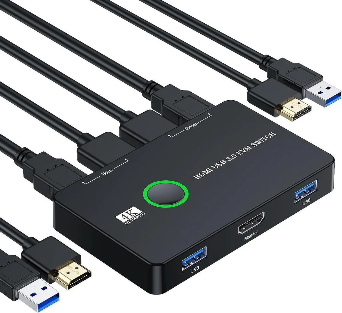 Vszerda Vszerda 2-Port USB 3.0 HDMI KVM Switch 4K@60Hz — product photo