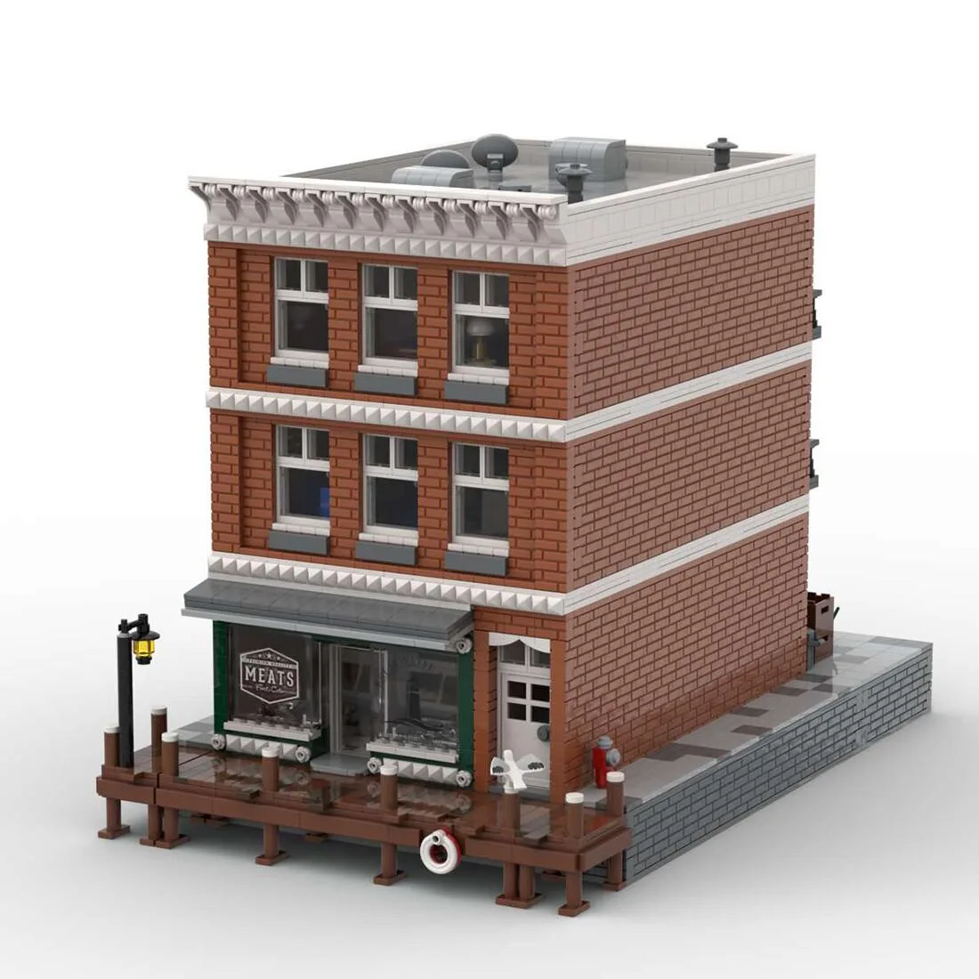 ZITIANYOUBUILD ZITIANYOUBUILD MOC-91053 Butcher Shop CM7 Modular Building 5260 Parts — product photo
