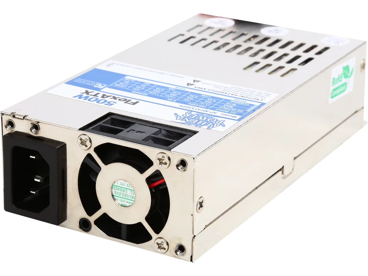 Athena Power Athena Power AP-MFATX50P8 500W Flex ATX server power supply — product photo