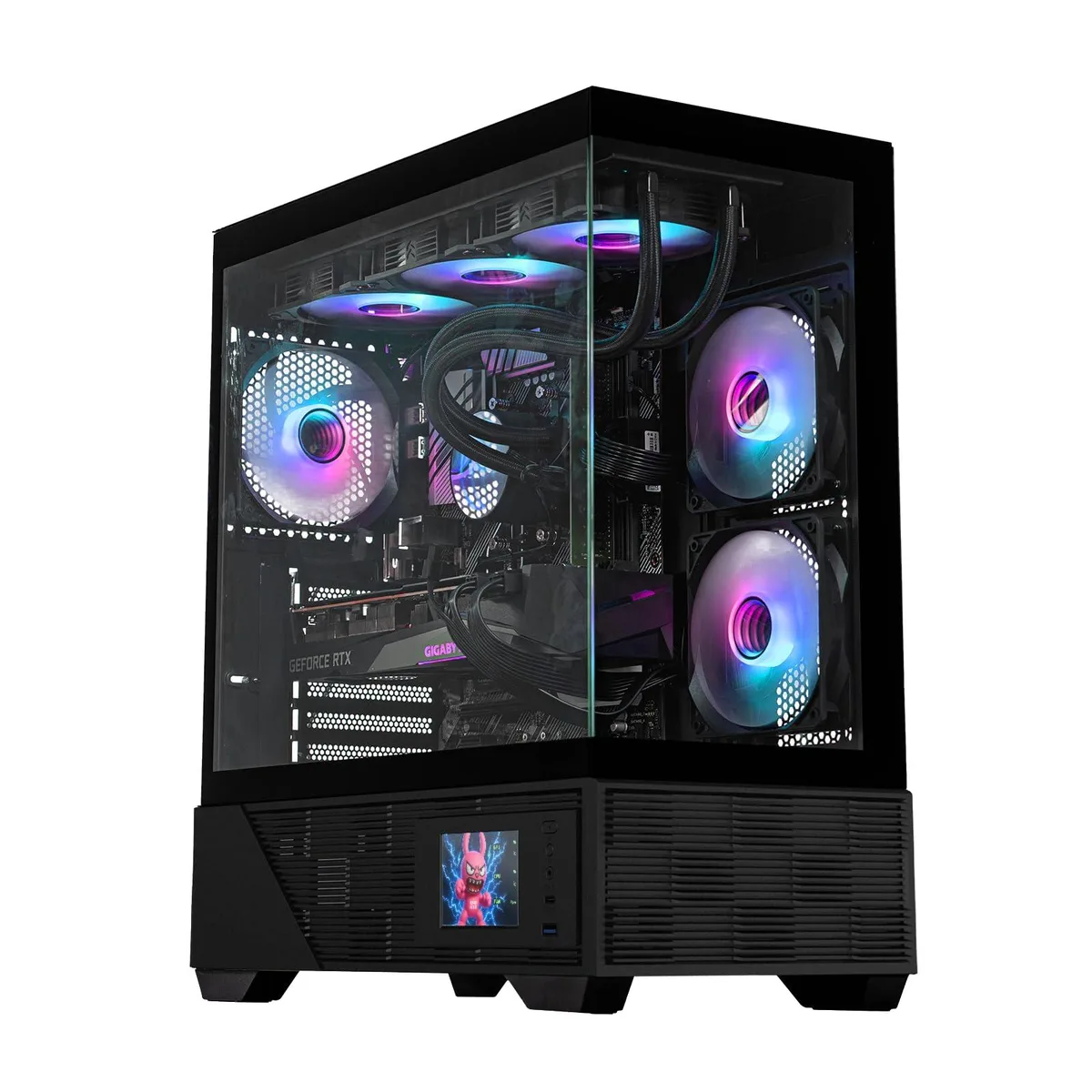 Raidmax Raidmax CS-I803BF mid-tower PC case, LCD, ARGB, 400mm GPU, 360mm radiator — product photo