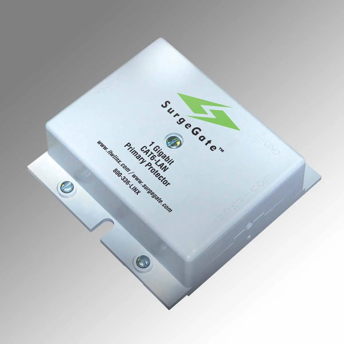 ITW Linx SurgeGate CAT6-LAN surge suppressor, 4.3 by 4.3 by 1.5 inches, 6.72 oz