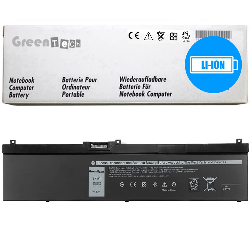 NShi NShi NYFJH 11.4V 97Whr 6 Cell laptop battery for Dell Precision 7530 7540 7730 7740 — product photo