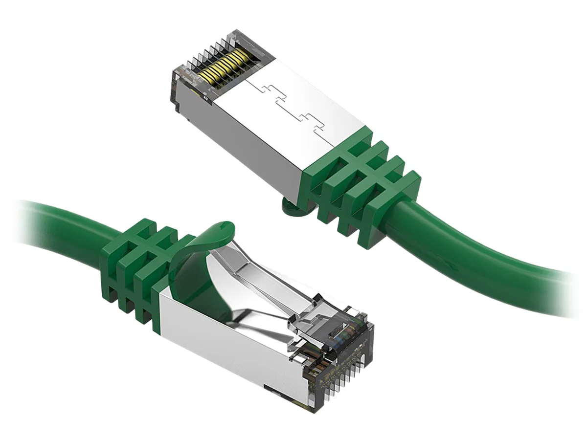 Nippon Labs Nippon Labs 60CAT8-10-26GN network ethernet cable 10 ft Cat 8 26 AWG 2000 MHz 40 Gbps green — product photo