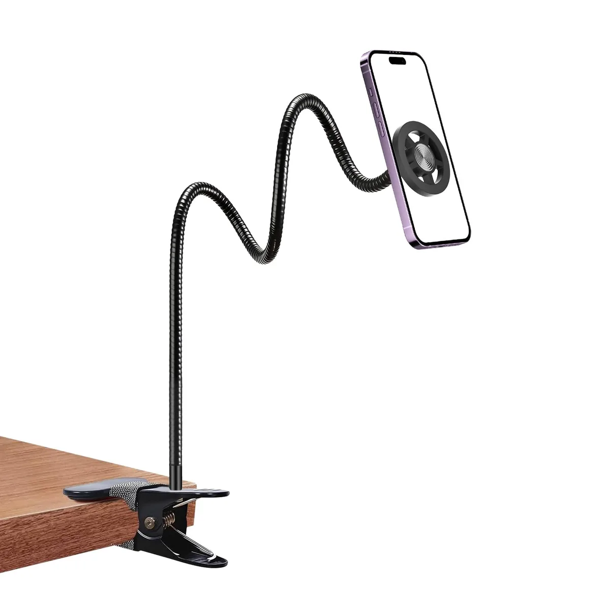 Lenntek YotaPhone 2 Magnetic Gooseneck Phone Mount 360° Black — product photo