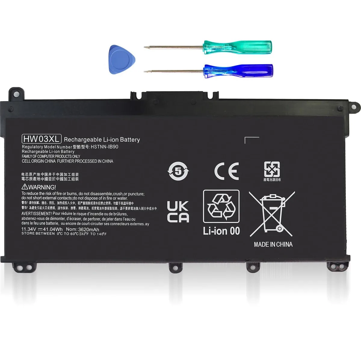 No Sew No Sew HW03XL 41.04Wh laptop battery — product photo