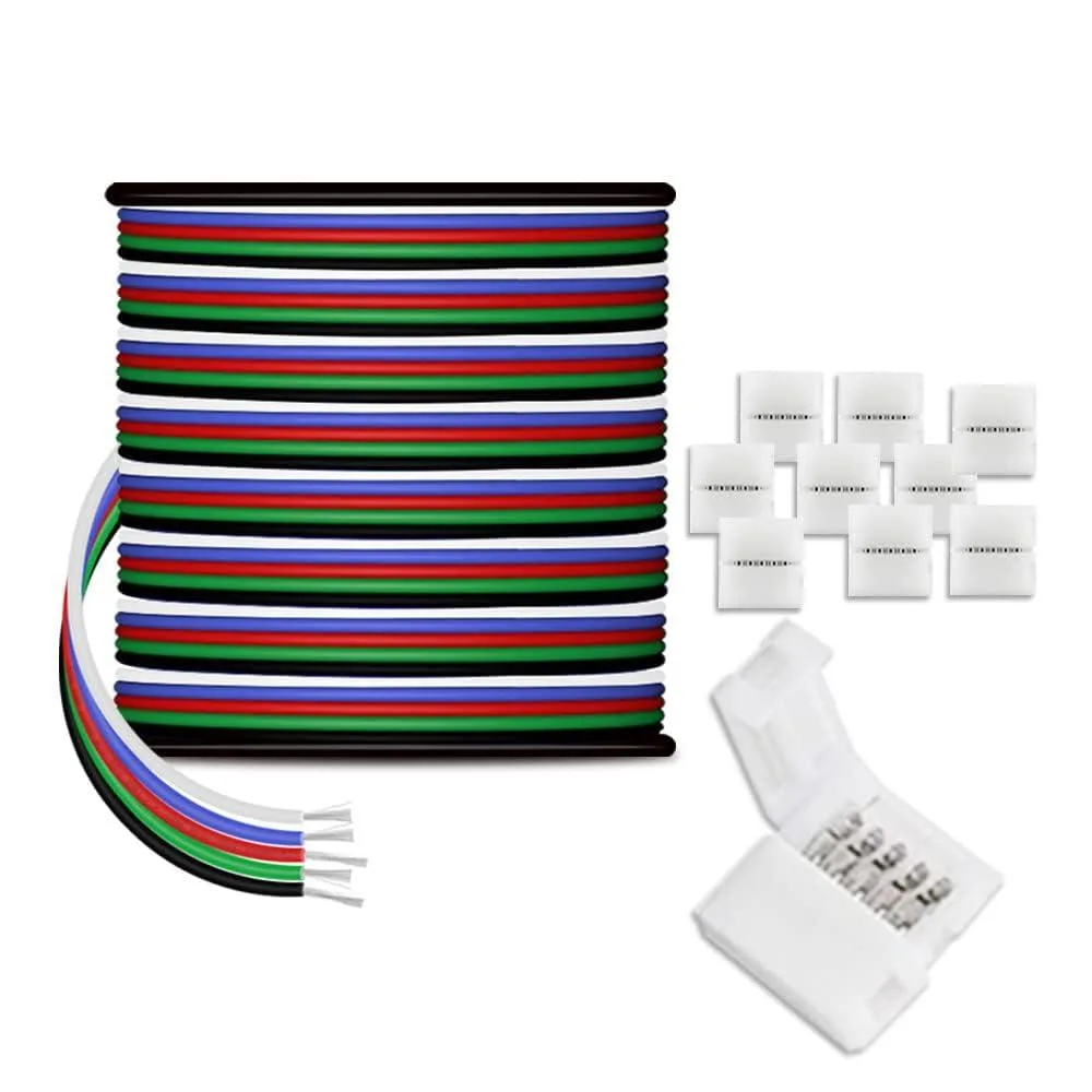 Wire Cap Connectors 22AWG 5-pin 30m with 10 connectors — product photo