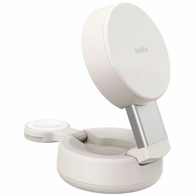 Belkin Belkin WIZ043ttSD UltraCharge Pro 2-in-1 Magnetic Charger Qi2 25W Sand — product photo