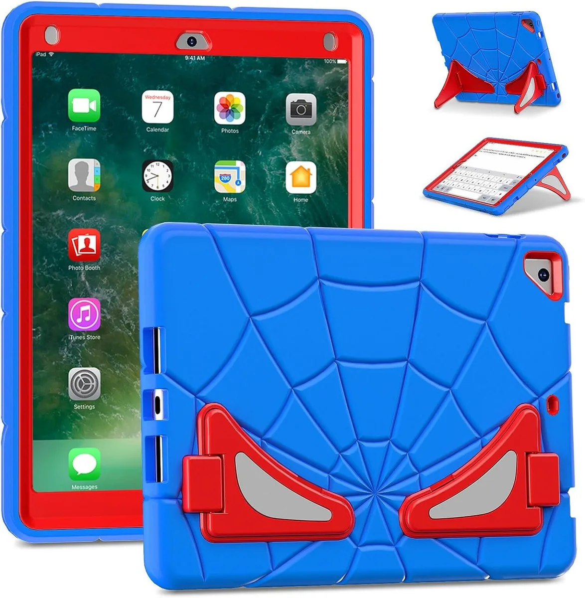 BONAEVER BONAEVER A1893 9.7 inch iPad case Blue/Red — product photo