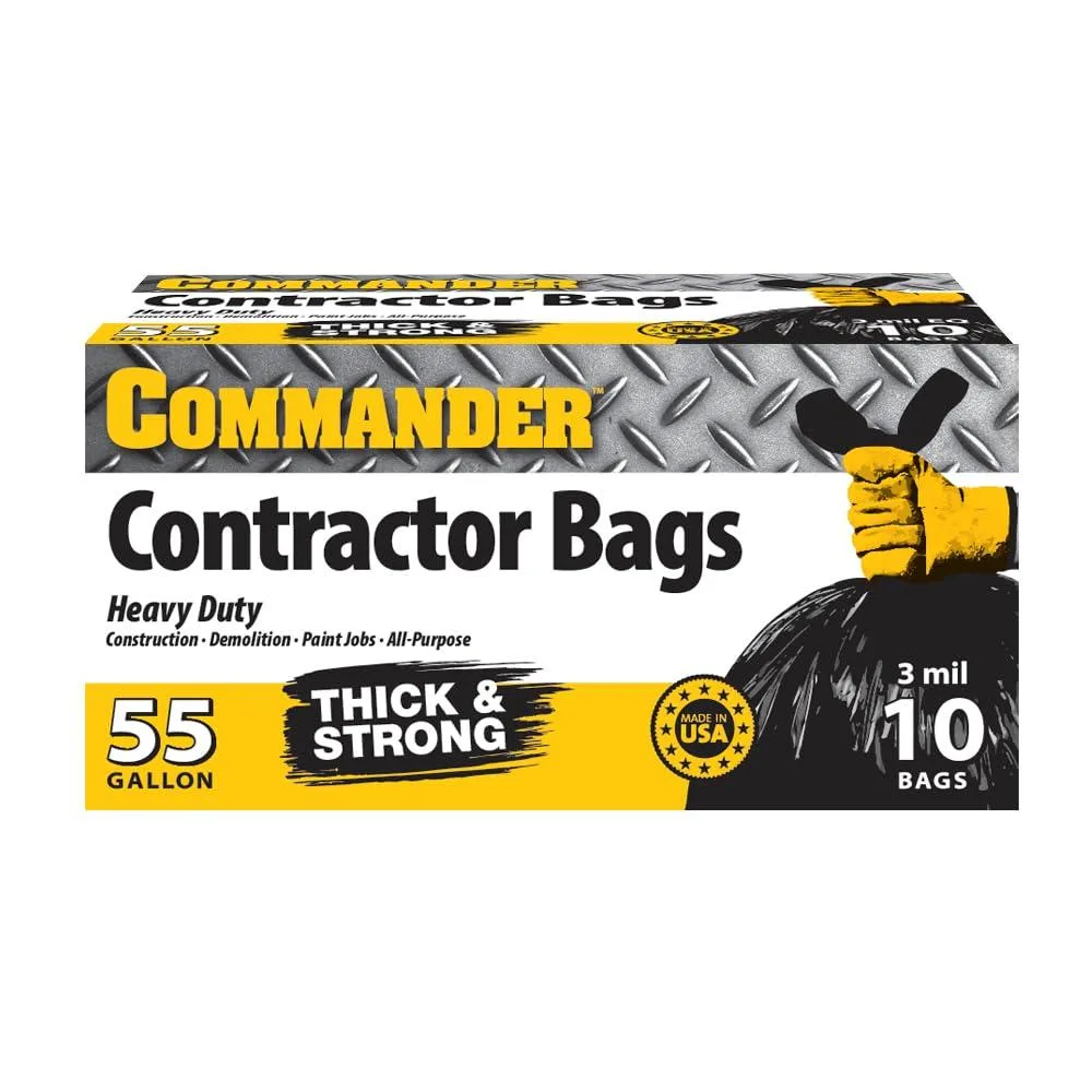  Baldwin Commander 55 Gallon Contractor Bags 36x56 Pack 10 — product photo