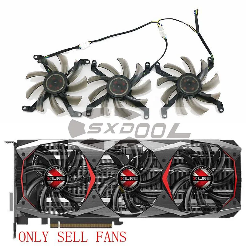 SXDOOL SXDOOL GTX 1080 Ti VGA Cooling Fan T129215SU 3pcs — product photo