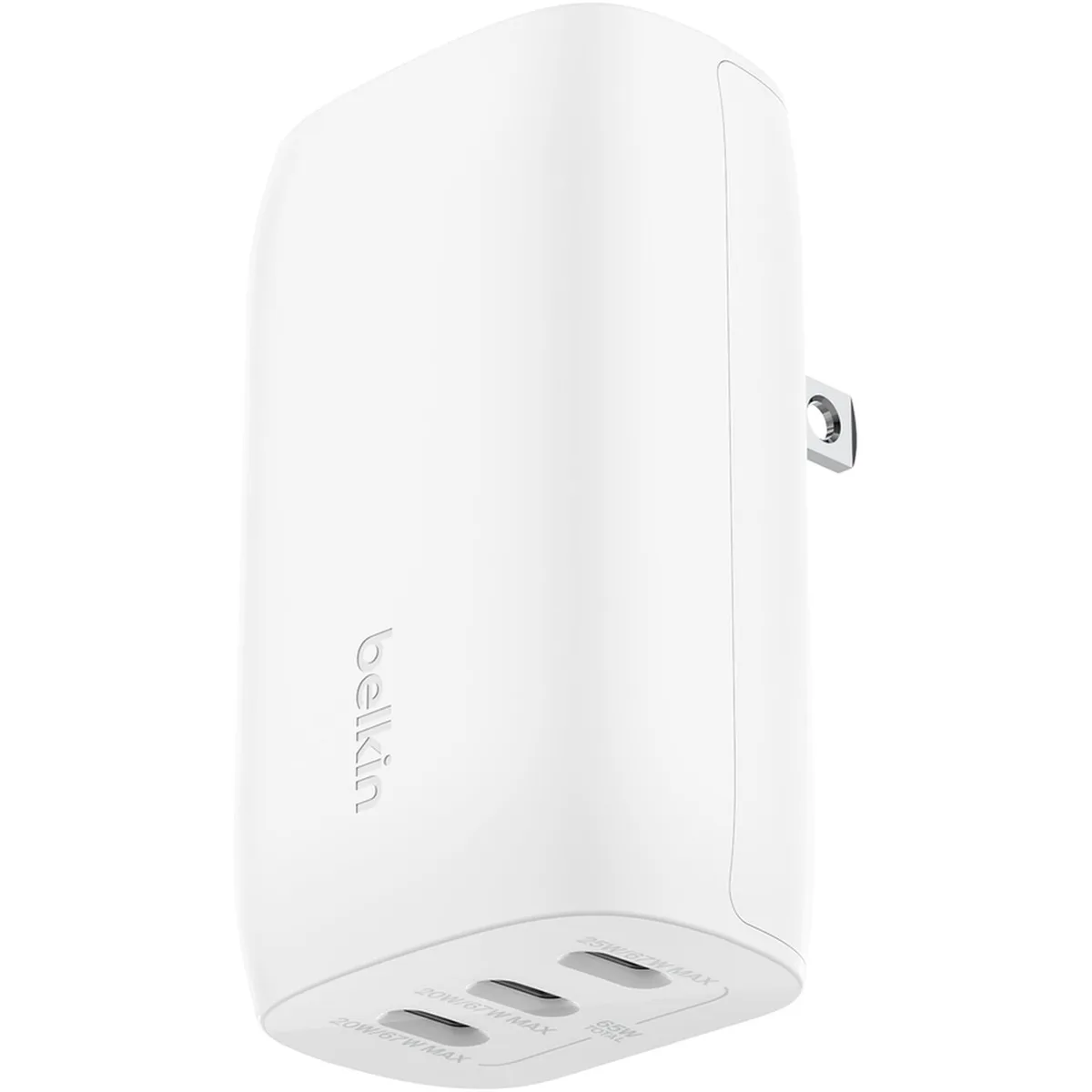 Belkin Belkin BoostCharge WCC002DQWH 67W 3-Port USB-C Charger — product photo