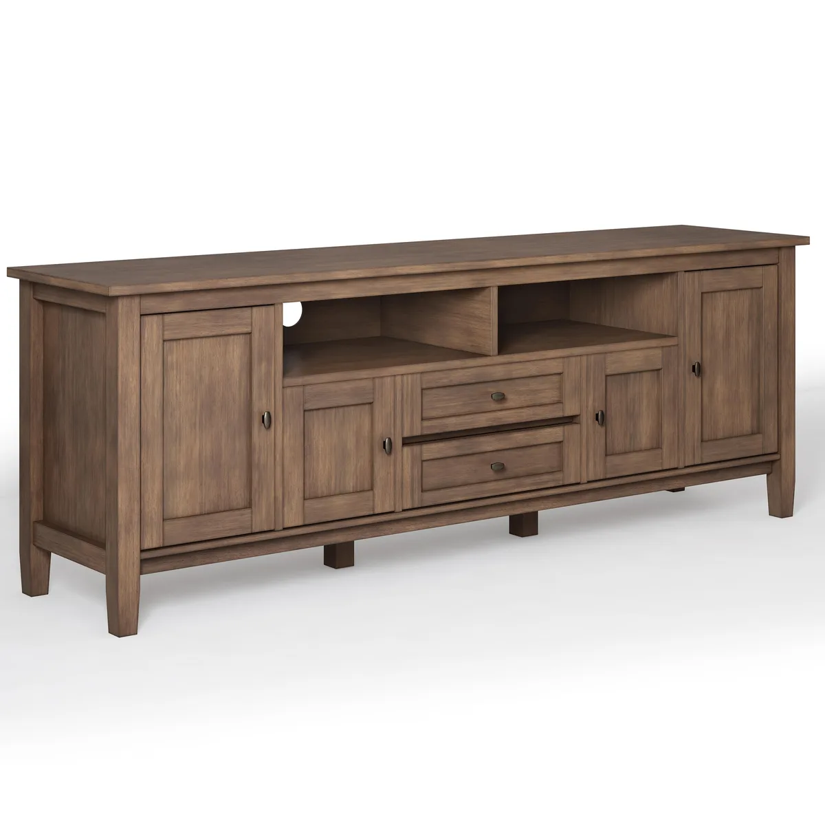 tuphen tuphen 72" TV Media Stand Rustic Natural Aged Brown Home Entertainment — product photo