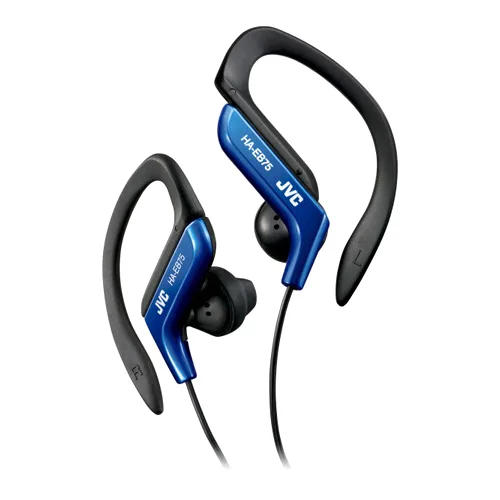 JVC JVC HAEB75A headphone blue 13.5mm driver 16-20KHz 1.2m cord — product photo