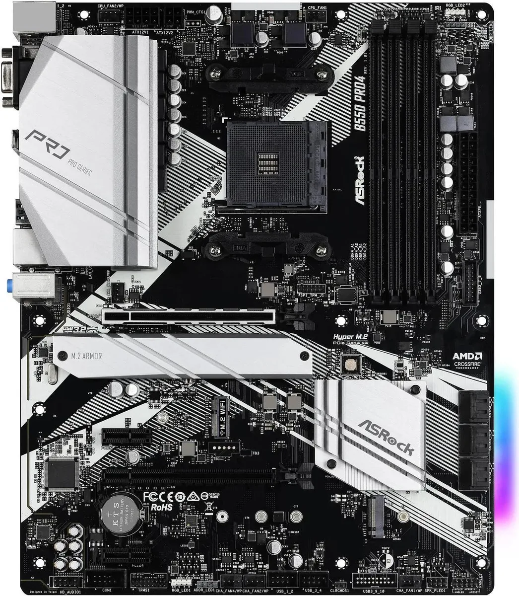 ASRock ASRock B550 PRO4 AM4 AMD motherboard — product photo