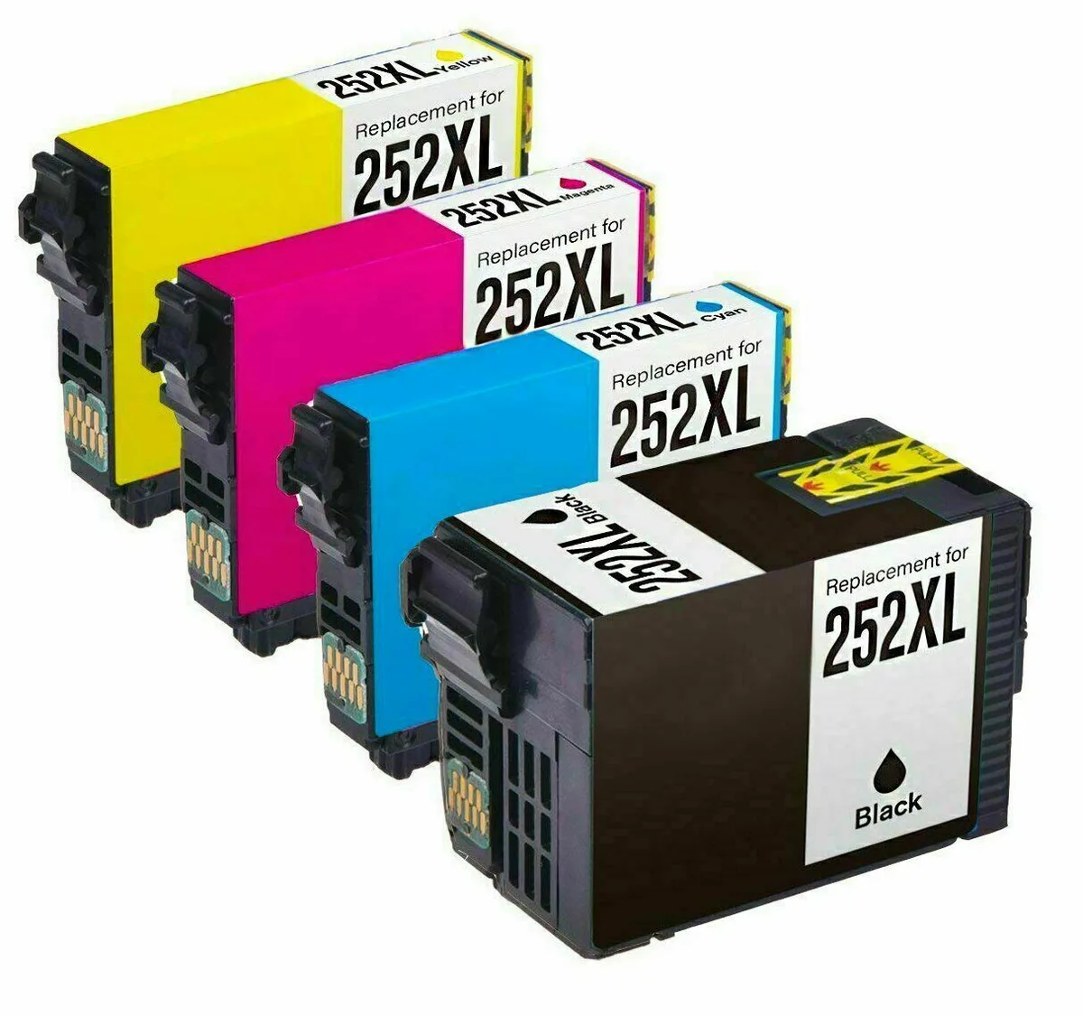Ninestar Technology Ninestar Technology 252XL High-Yield 4PK BK/C/M/Y Ink Cartridge — product photo