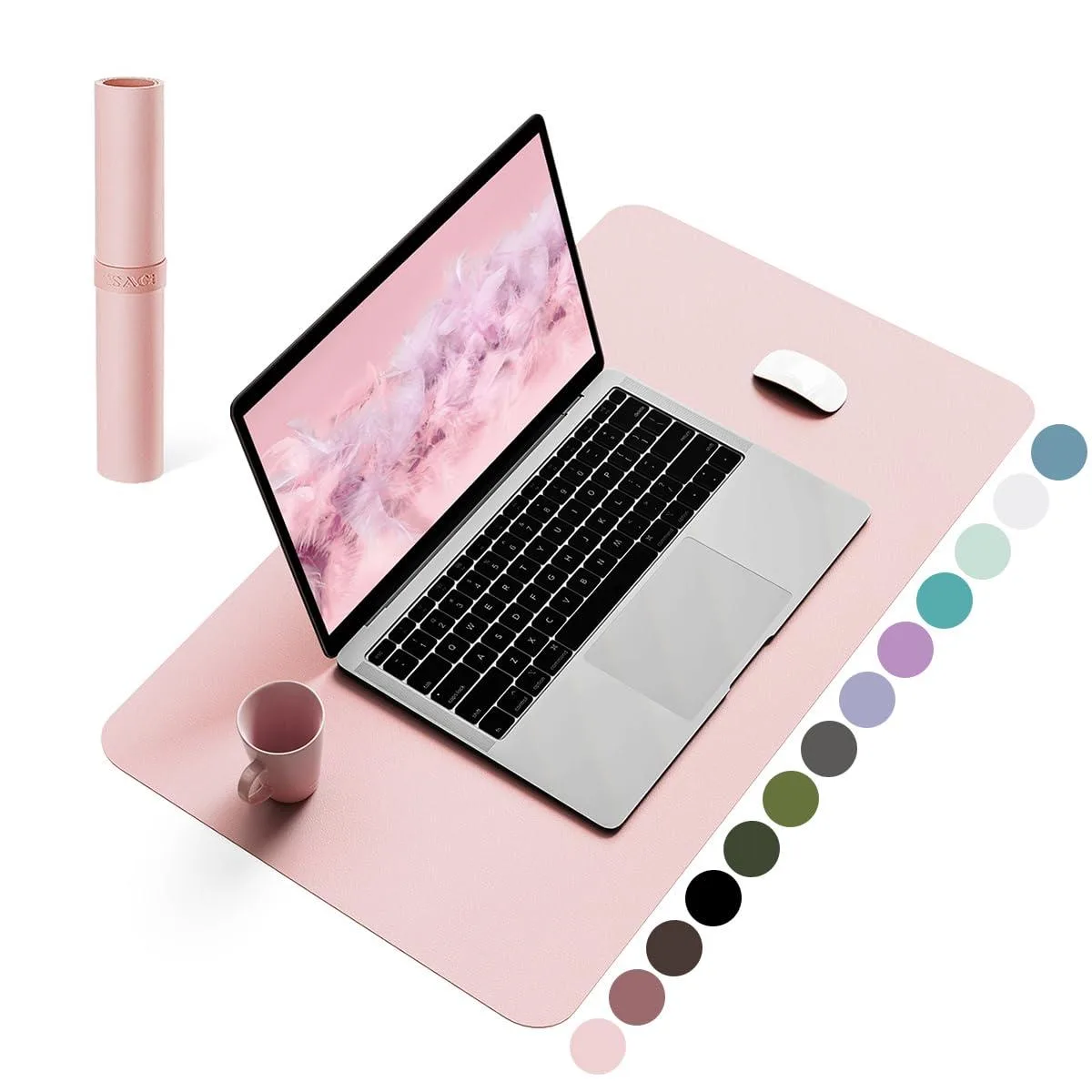  YSAGi 23.6 inches Pink Desk Pad 23.6" x 13.7 — product photo